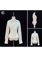 Miss Point Susan's Courtyard Collar Embroidered Blouse(Reservation/Full Payment Without Shipping)